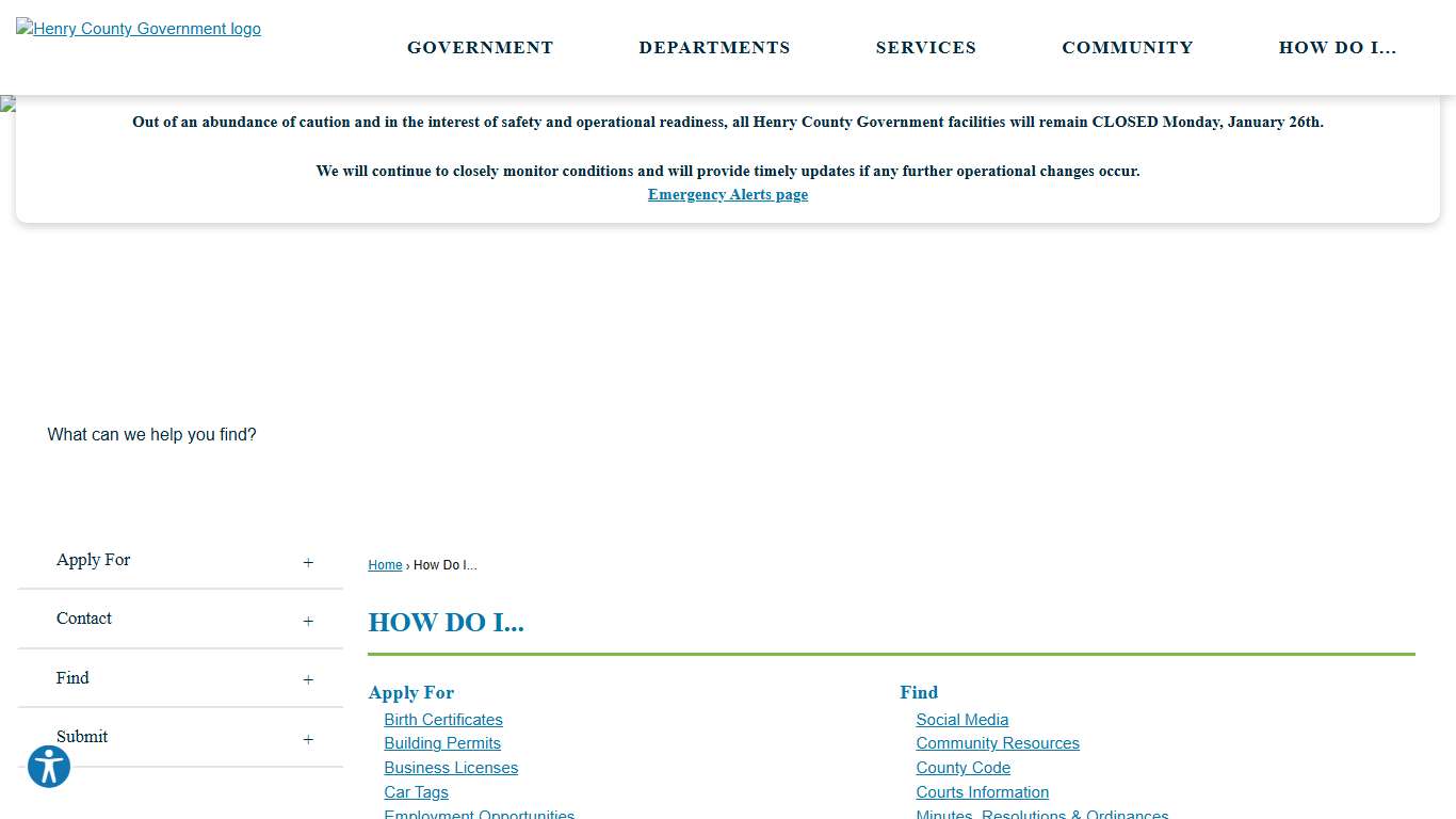 How Do I... Henry County, GA - Official Website